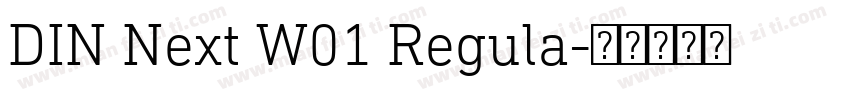DIN Next W01 Regula字体转换
